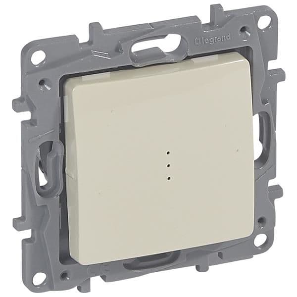 Niloé interrupteur 2 directions à voyant 10AX 250V Crème à griffes vue 1