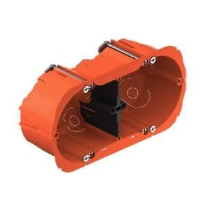 Boite d'encastrement O-range double pour parois creuses diamètre 67 / 68mm profondeur 47mm pour tube vue 1