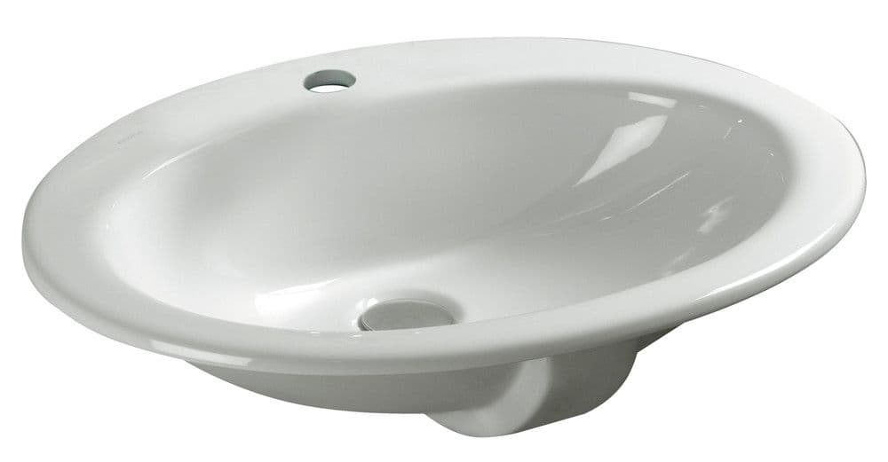 intro Star lavabo encastré 56 x 46 cm blanc vue 1