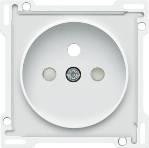 Set de finition pour prise de courant avec broche de terre et obturateurs de protection, pour Niko R vue 1