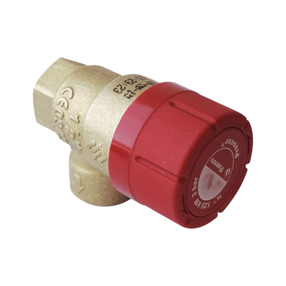 Flamco Prescor soupape de sécurité 1/2" F vue 1