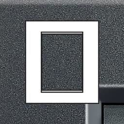 LivingLight - plaque rectangulaire 3 + 3 modules Anthracite vue 1