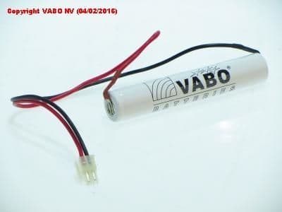 NiCd 3SC1800 HT stack CONN 10977 3.6V 23 x 125 mm vue 1