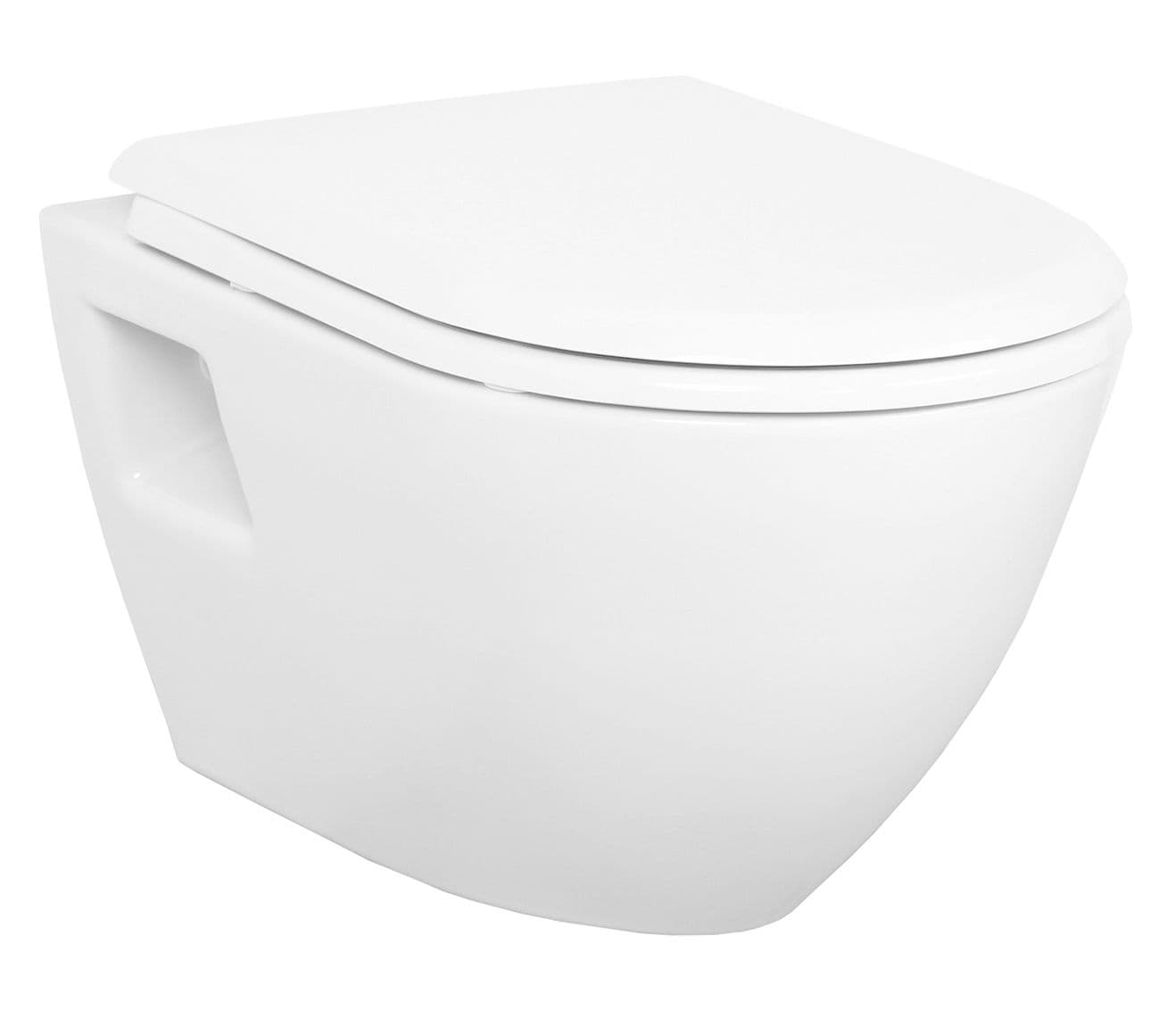 WC SUSPENDU DESIGN - BLANC vue 1