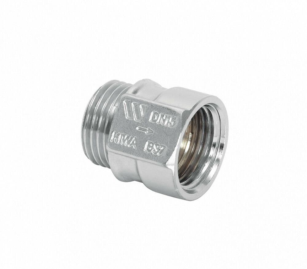 Watts Industries NN 15 clapet anti-retour plastique PN10 90°C 1/2"Mx1/2"F vue 1