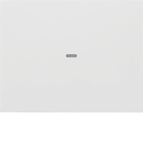 Touche simple Berker monobloc K.1 / K.5 Blanc polaire brillant vue 1