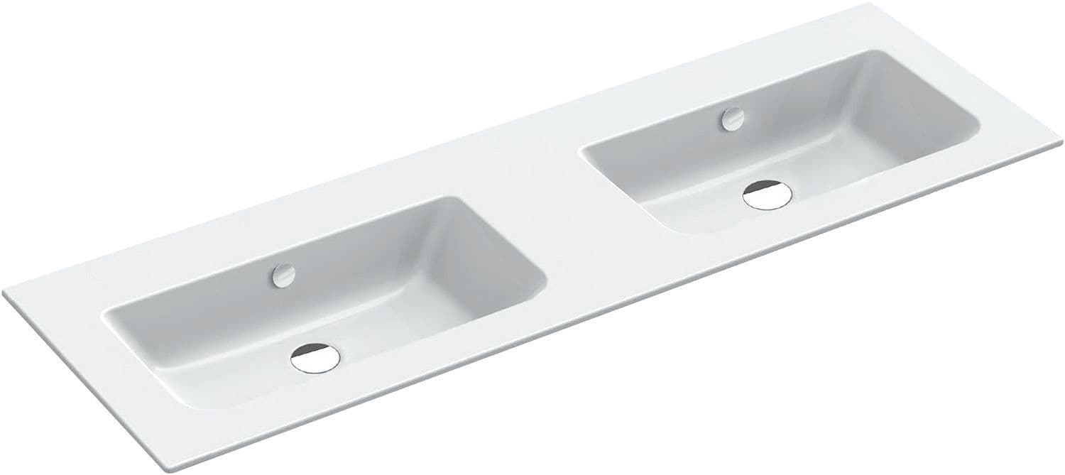 LAVABO DOUBLE ALANO CATALANO CATAGLAZE+ 142X46CM PORCELAINE BLANC vue 1