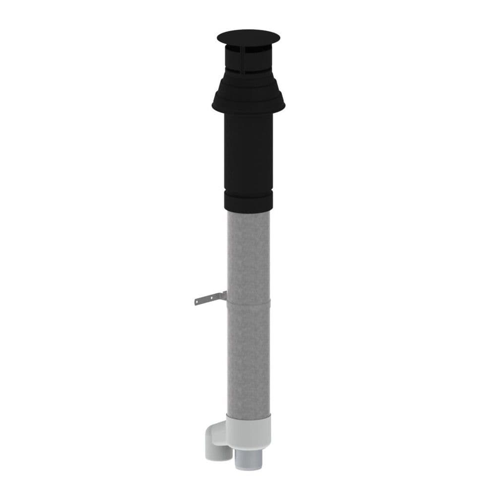 Muelink & Grol sortie toiture 2000 SE hors condens HR+ D80/125 noir vue 1