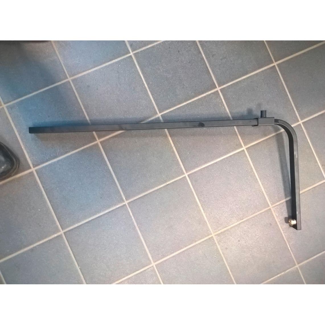 1202452 Barre de douche, noir mat, angulaire, par ex. pour 61066/2 vue 1