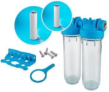 DUPLEX FILTRE FIN + CARBONE ACTIF POUR EAU DE PLUIE DURLEM KIT vue 1