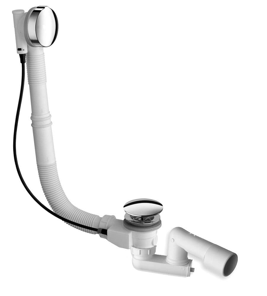 Van Marcke Pro garniture baignoire à tourner D52mm chromé raccordement vue 1