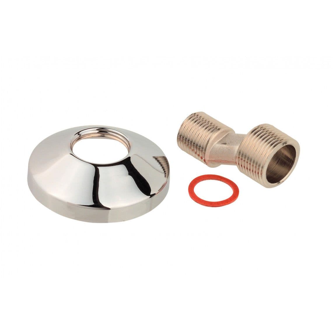 986260113 raccord en S, 1/2" M x 15 mm x 3/4" M, avec rosace filetée vue 1