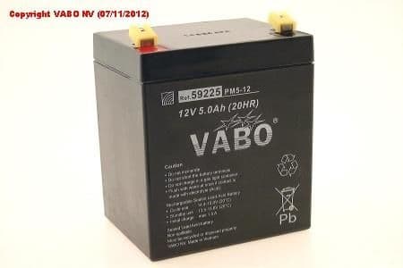 Batterie Acide - Plomb 12V 5000mAh longueur 90mm largeur 70mm hauteur 101mm vue 1