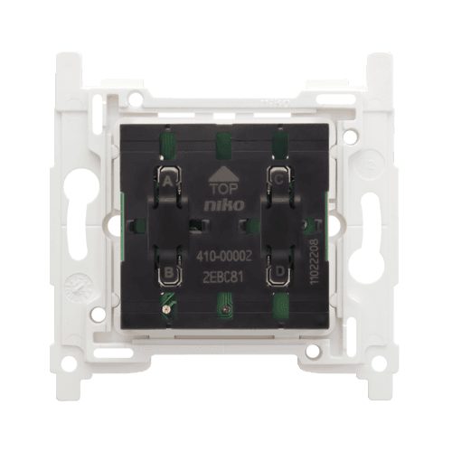 Socle pour interrupteur sans fil à 4 boutons vue 1