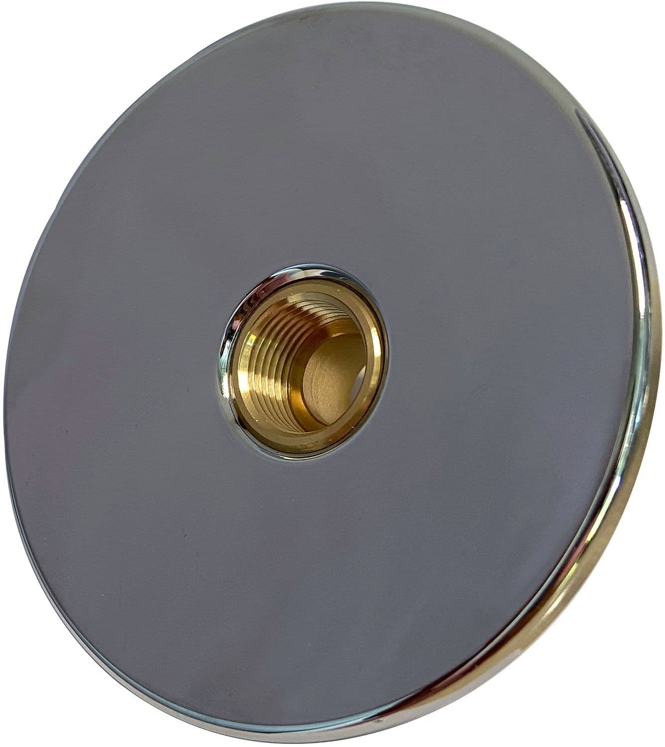 PLAQUE DE RUE RONDE 1/2" CHROME + RACCORD 3/4"M-1/2"M vue 1