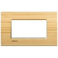 LivingLight - plaque rectangulaire 4 modules Bambou vue 1