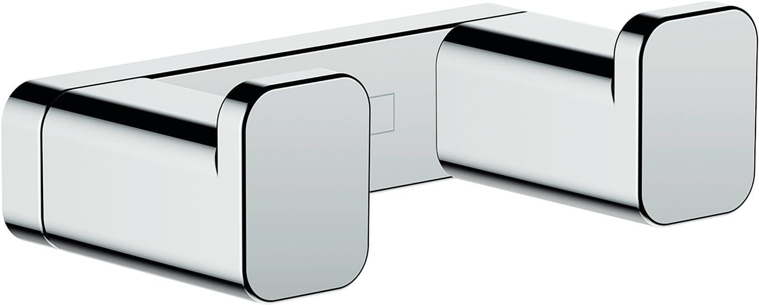 PORTE-MANTEAU DOUBLE ADDSTORIS Q HANSGROHE CHROME vue 1