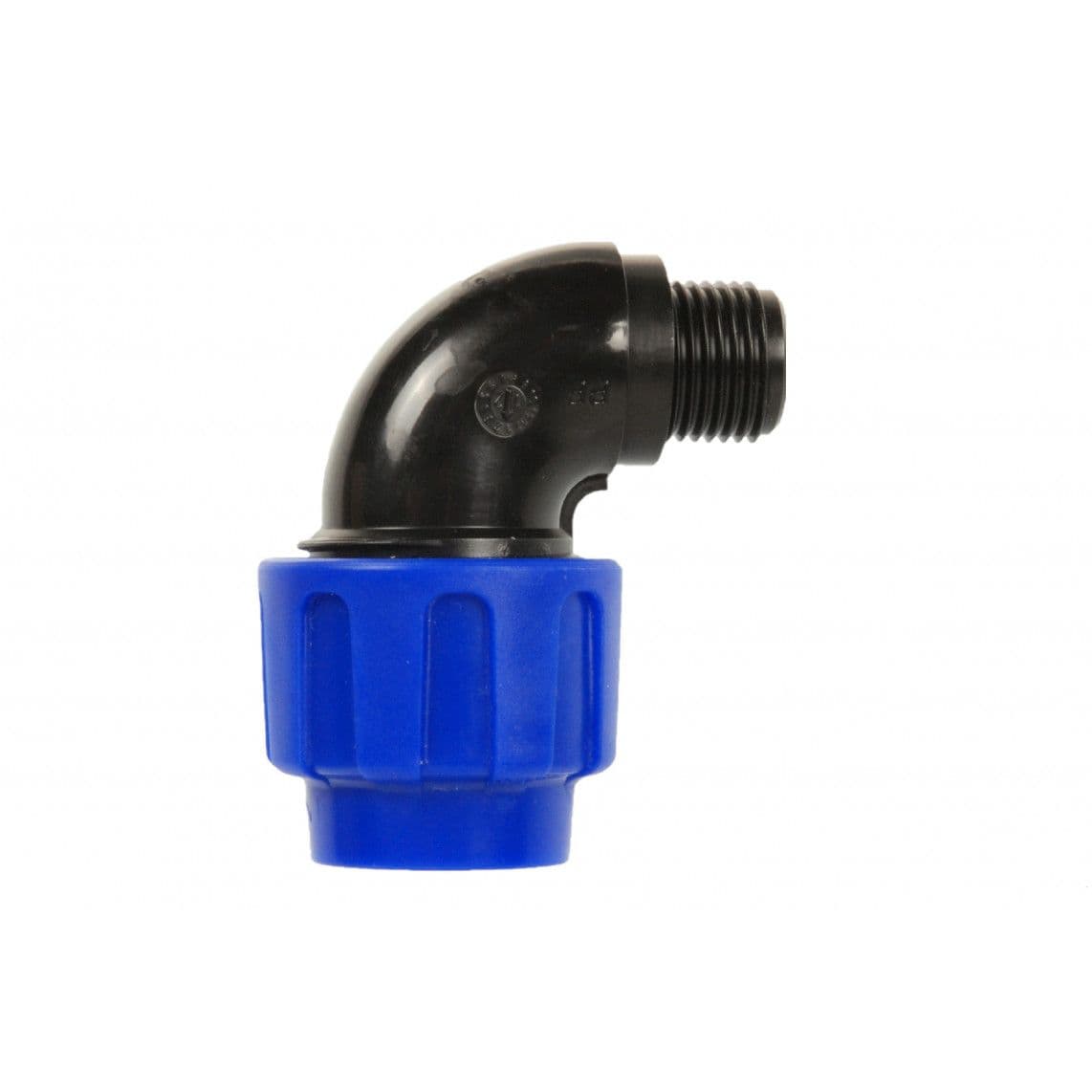 984847117 PP coude 90°, 20 mm x 1/2" M, raccord à serrer pour PEHD/socarex vue 1