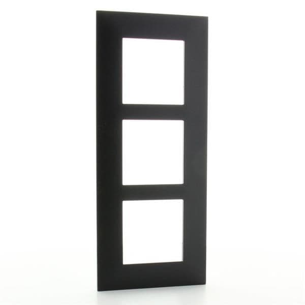 Valena plaque 3 postes vertical entraxe 57mm Noir vue 1