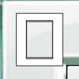 LivingLight - plaque rectangulaire 3 + 3 modules Aquamarine vue 1