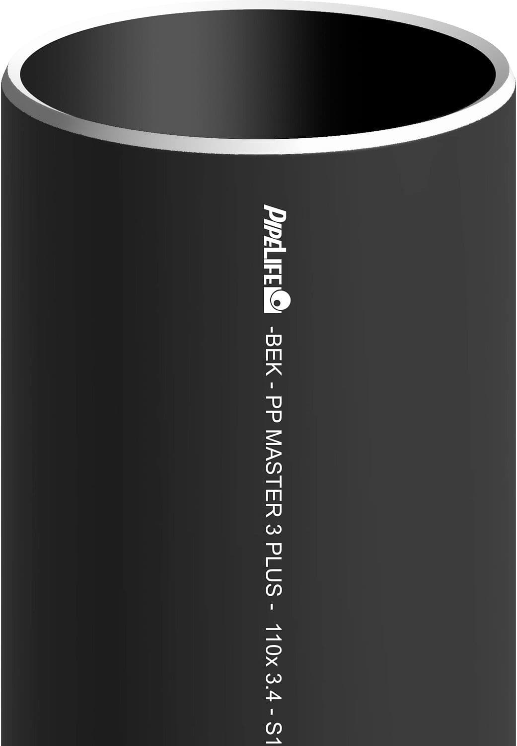 TUBE PP 110MM NOIR LONGUEUR 3M vue 1