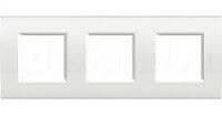 Plaque 3 x 2 modules light Blanc light - 80 x 230mm vue 1