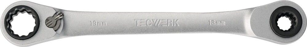 Tecwerk clé polygonale à cliquet 4 en 1 vue 1