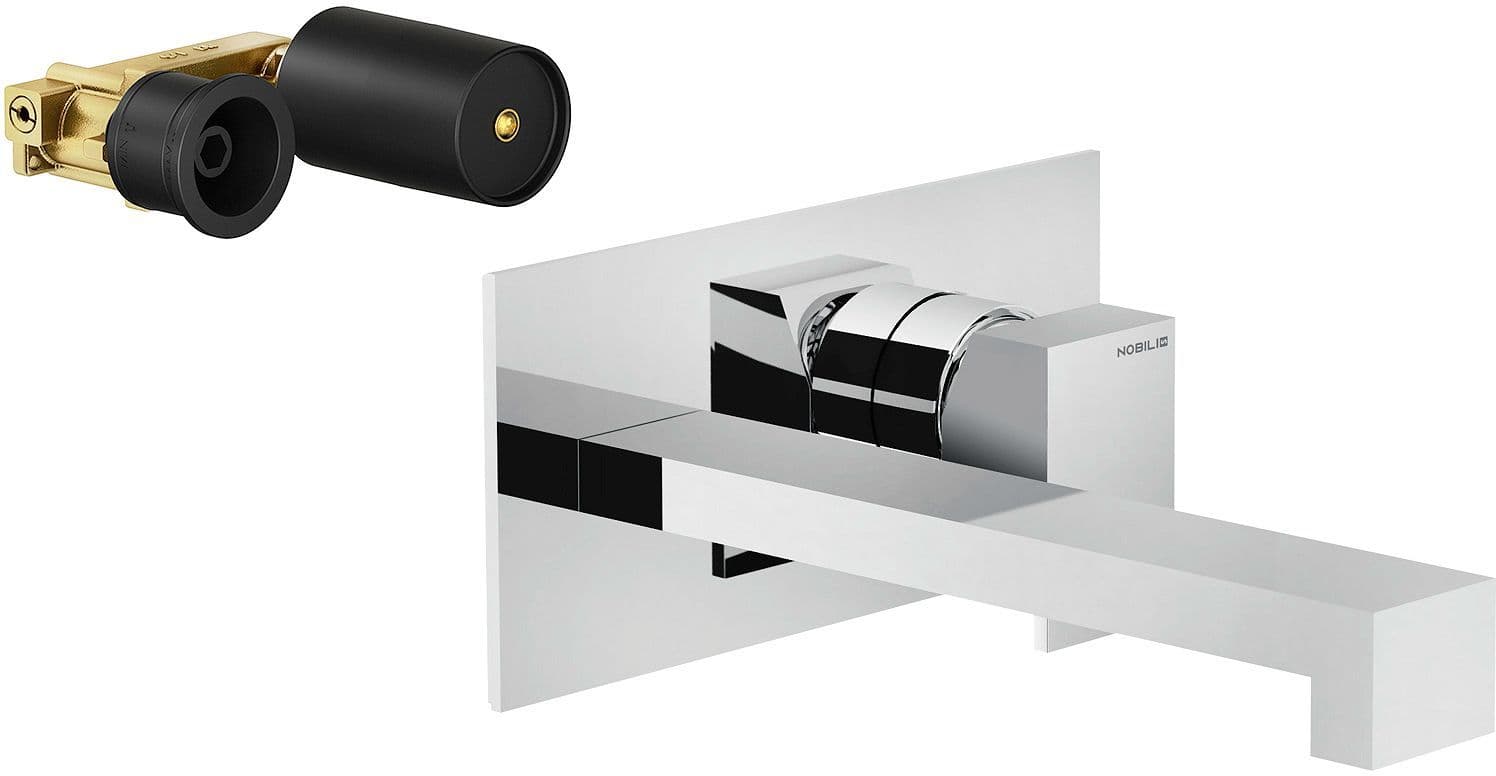 MITIGEUR LAVABO MURAL MIA NOBILI 200MM CHROME vue 1