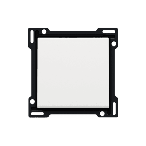 Set de finition pour interrupteur ou bouton-poussoir simple, couleur white coated vue 1