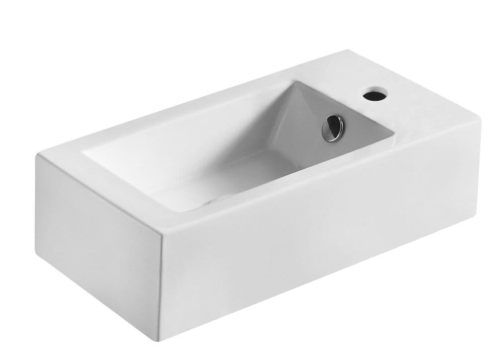 Van Marcke Origine Vigo lave-mains 250 x 500 x 145 mm trou robinet à droite vue 1
