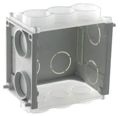 Boîte d'encastrement B45SV sans vis profondeur 45mm 60 x 60 x 45mm avec entrées de vis vue 1