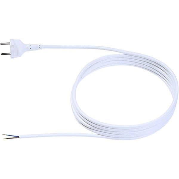 Cordon H05VV-F 2 x 1,0 Blanc - 3m vue 1