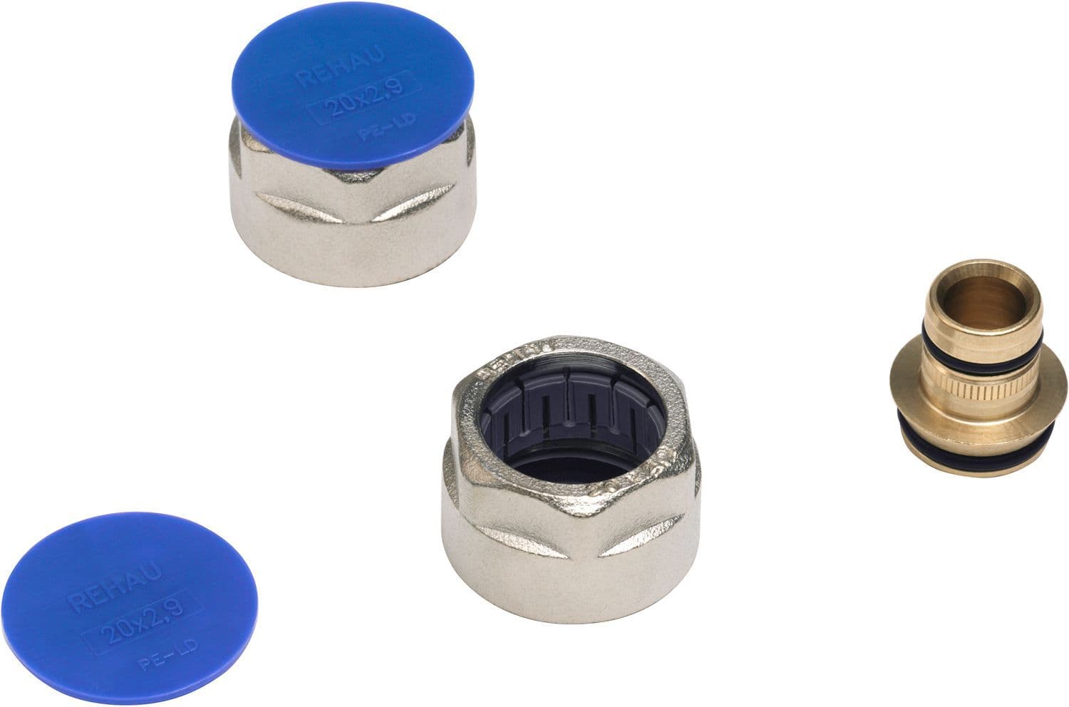 SET RACCORDS A VISSER EUROCONE REHAU FLEX 3/4"-16MM vue 1