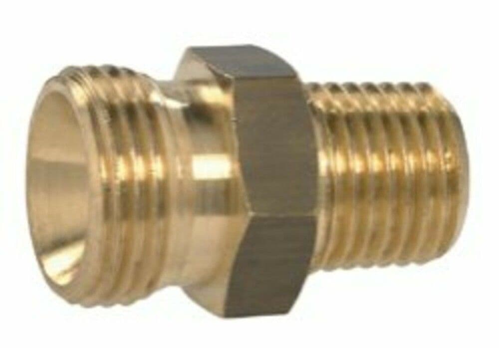 Soper nipple laiton mazout 1/4M x 3/8 Con vue 1