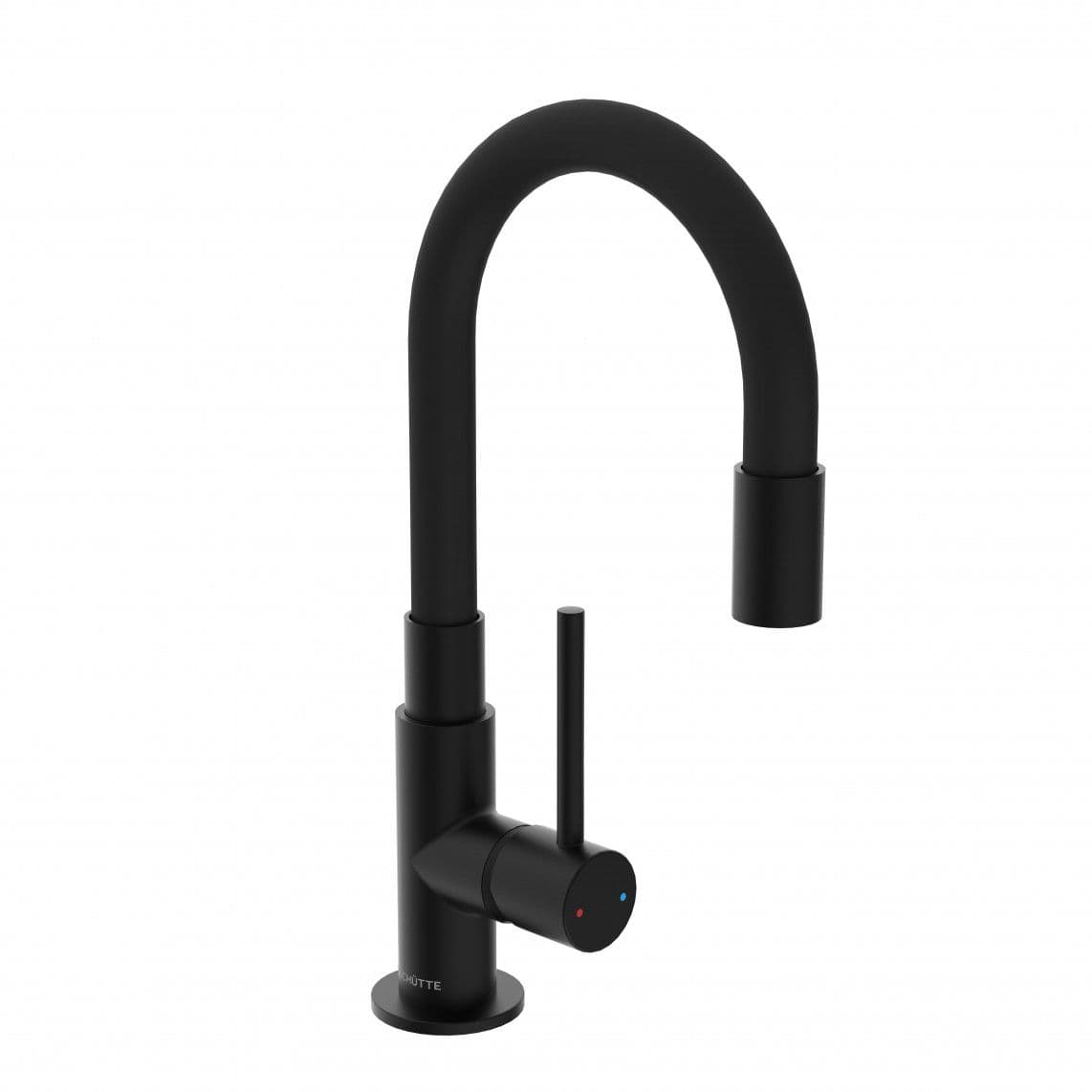 32586 GLASGOW Mitigeur lavabo, noir mat, avec flexible soft-touch vue 1