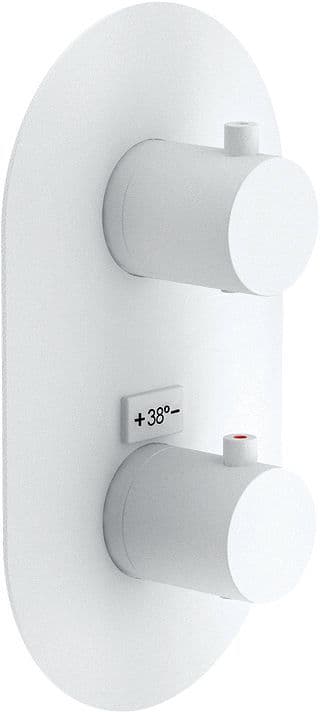 SET DE FINITION THERMOSTAT+INVERSEUR LIVE/VELIS NOBILI BLANC MAT vue 1