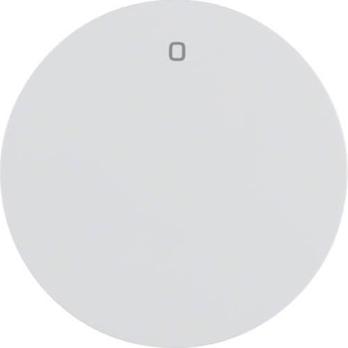 Touche avec inscription 0 Berker R.1 / R.3 Blanc polaire, brillant vue 1