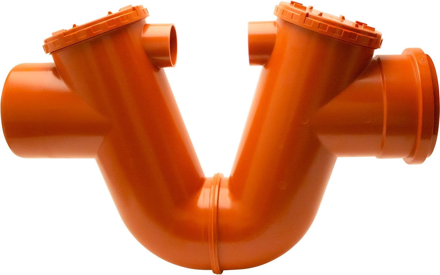 SIPHON PVC EGOUT 160MM ROUGE/BRUN vue 1