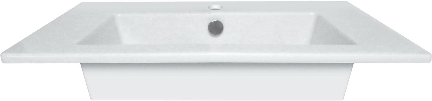 TABLETTE COMBO 1 LAVABO SANS TROP-PLEIN 70CM SOLIDSTONE vue 1