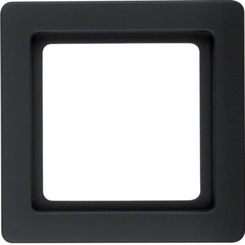 Plaque de recouvrement 1 poste Berker Q.1 Anthracite, Velours vue 1