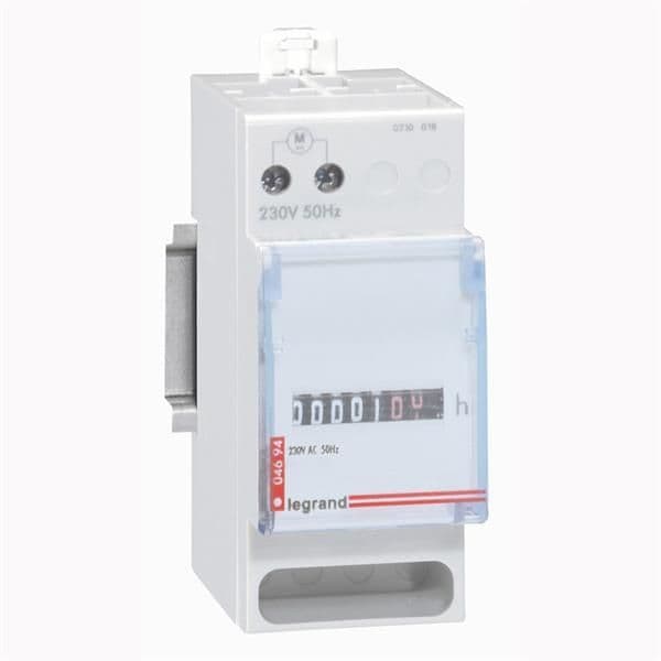 Compteur horaire 230V - 50Hz affichage numérique - 2 modules vue 1