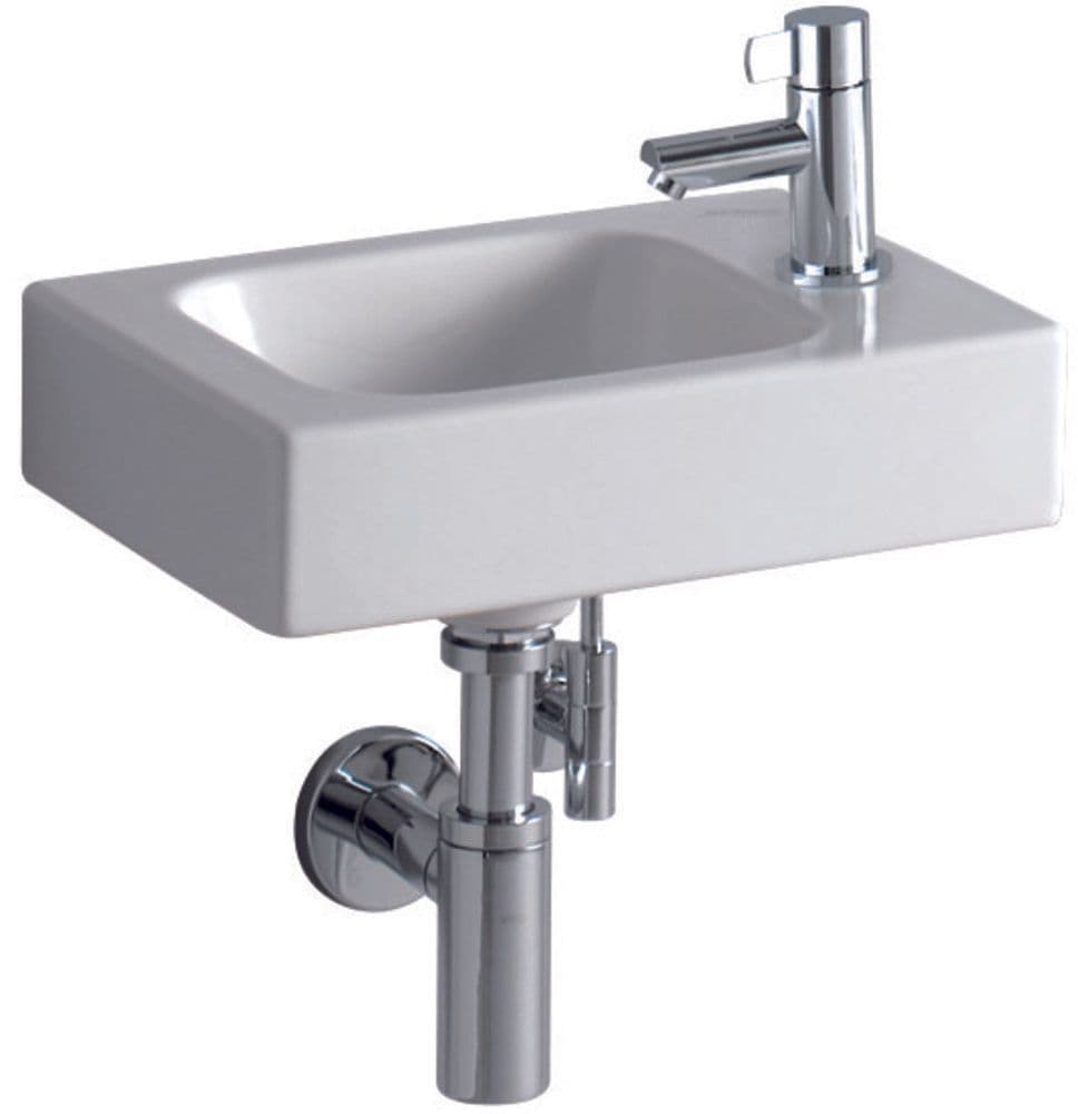 Geberit iCon XS lave-mains 380 X 280 mm avec trou pour robinet à droite vue 1
