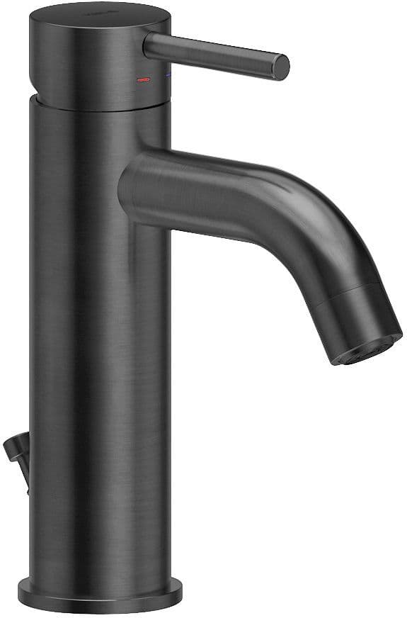 MITIGEUR LAVABO LIVE NOBILI VIDAGE AUTOMATIQUE GRAPHITE BROSSÉ vue 1