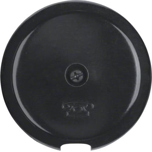Enjoliveur pour sortie de câble Berker serie 1930 / Glas Noir, brillant vue 1