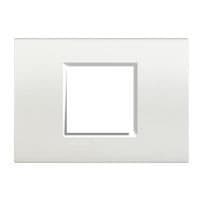 LivingLight - plaque rectangulaire large 2 modules Blanc vue 1