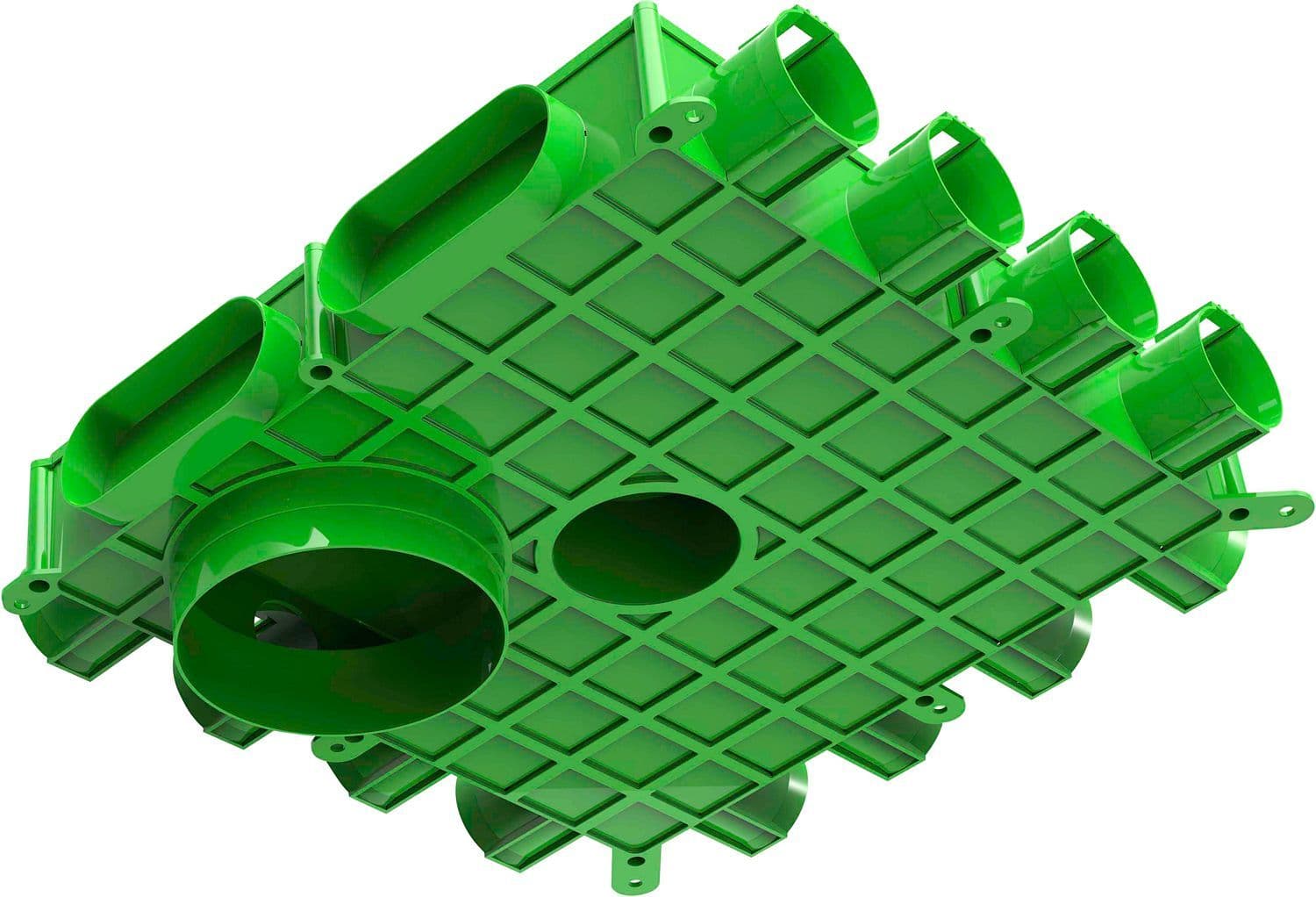 CAISSON DE DISTRIBUTION CONDUITS FLEXIBLE PLAFOND 12X63 DUCOFLEX D180 vue 1