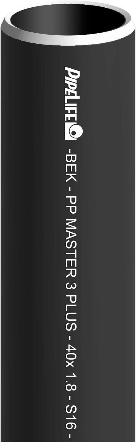 TUBE PP 40MM NOIR LONGUEUR 3M vue 1