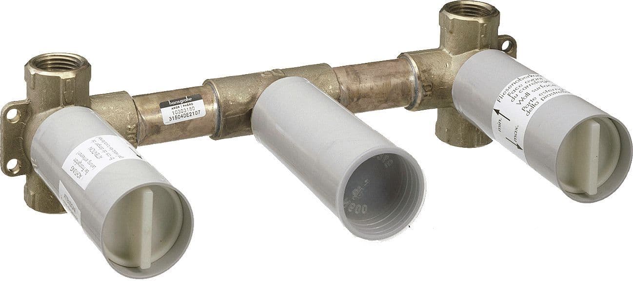 CORPS A ENCASTRER MELANGEUR LAVABO 3 TROUS HANSGROHE vue 1