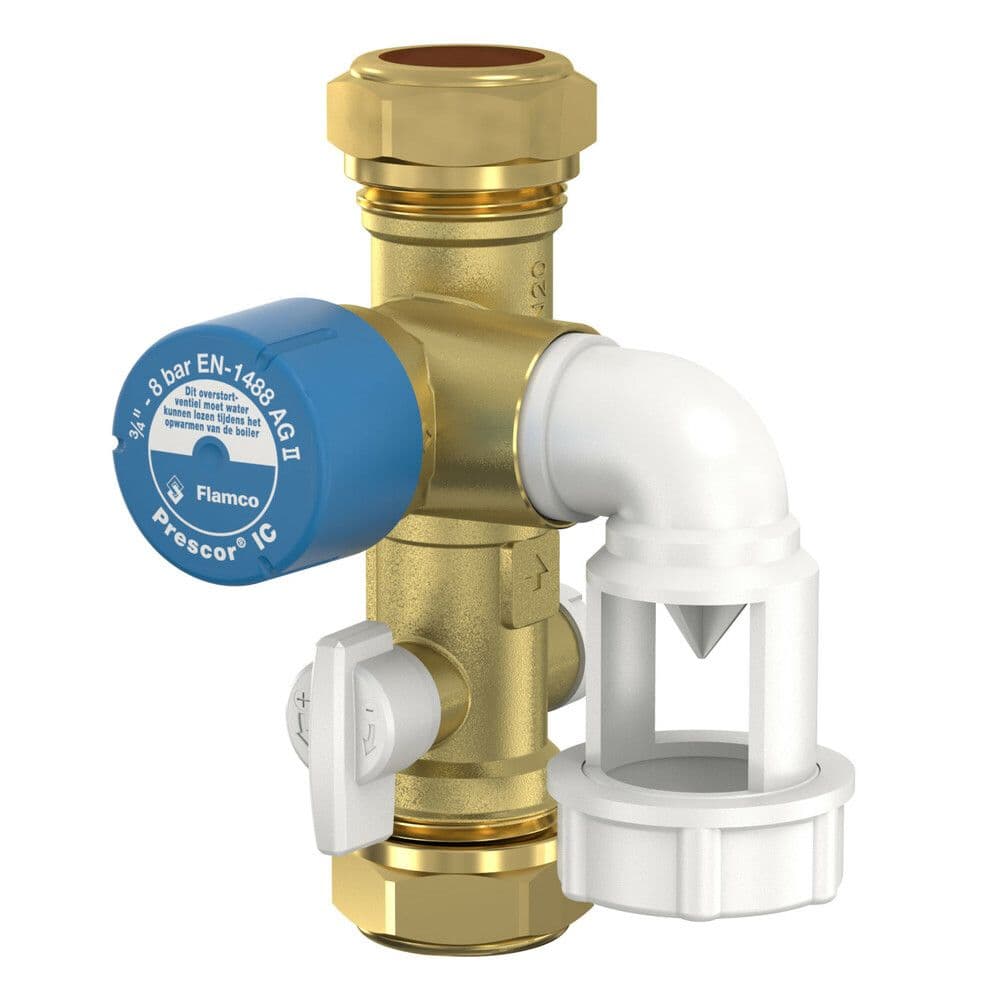 Flamco Group de securite Prescor IC 3/4 22 mm à sertir Combinaison d'entrée vue 1