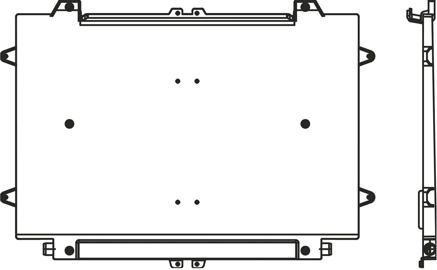 BAQUE DE CONDENSATION POUR VENTILO CONVECTEUR AQUAREA FAL40 PANASONIC POUR MONTAGE HORIZONTAL vue 1